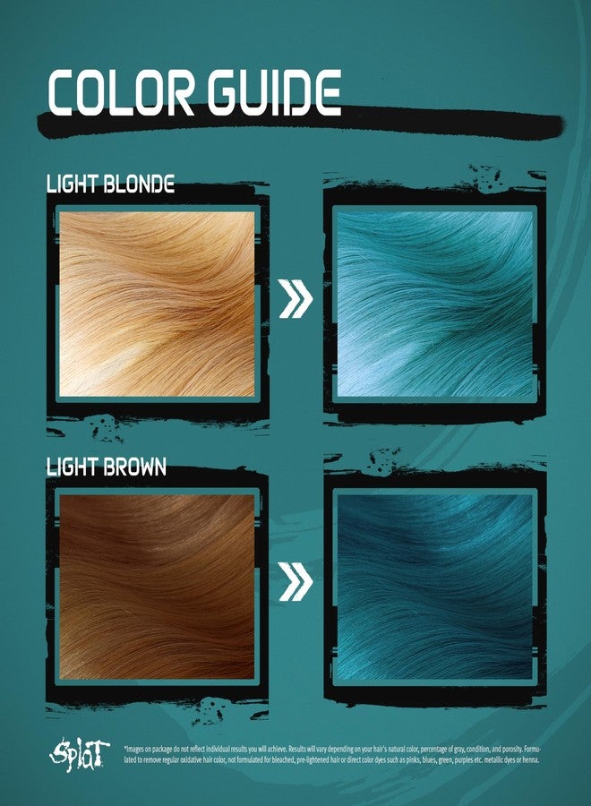 Splat Naturals Semi-Permanent Hair Color, Teal, 6 fl. oz., 95% Natural Hair Dye Formula Lasts Up to 30 Washes, Vegan & Cruelty-Free Semi Permanent Hair Color - Image 4